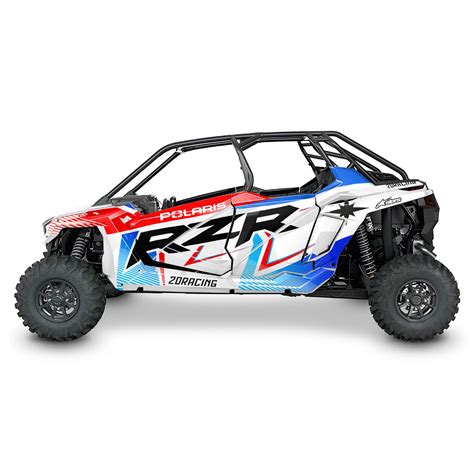 Kit déco SSV POLARIS RZR PRO XP 4 PORTES 2DR4 WHITE