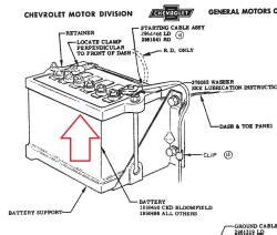 1955-56 Chevy Battery Hold Down Kit - Image 2