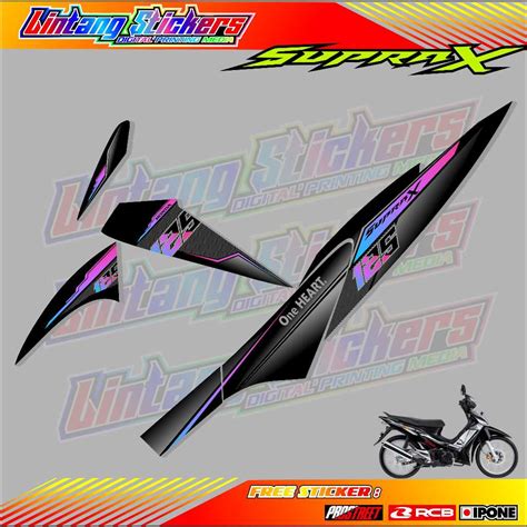 Jual Striping Variasi Honda Supra X Stiker List