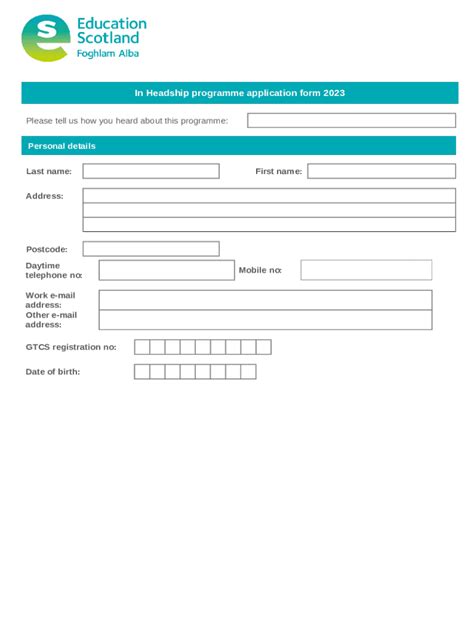 Into Headship Job Application Doc Template Pdffiller