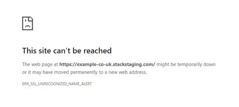 Why Do I Get An Err Ssl Unrecognized Name Alert Error Knowledgebase