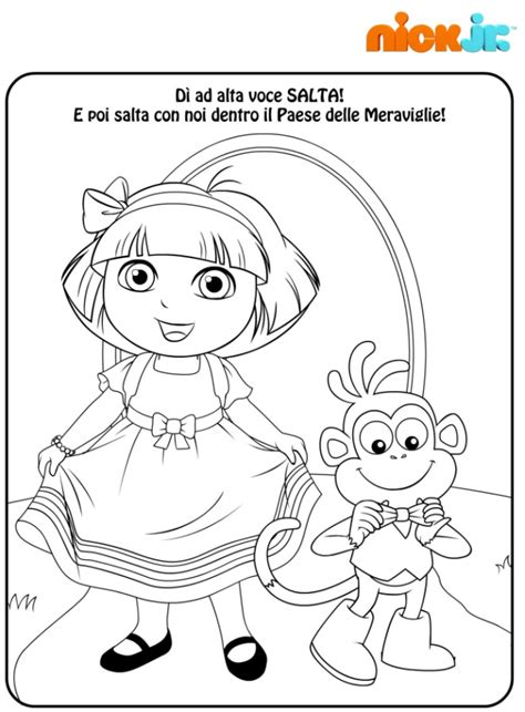 Dora Esploratrice Nel Paese Delle Meraviglie Disegni Mammafelice