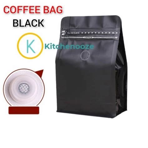 Jual Kemasan Kopi 250gr I Coffee Packing Flat Bottom I Valve Zipper