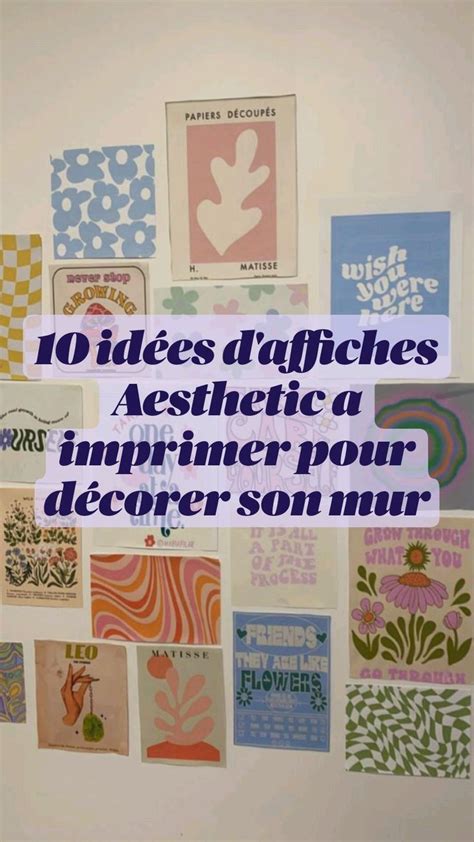 10 idées d affiches Aesthetic a imprimer pour décorer son mur