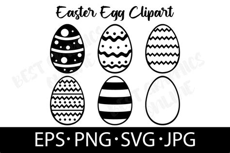 Easter Egg Eps Svg Png  Easter Eggs Silhouette Vector By Best