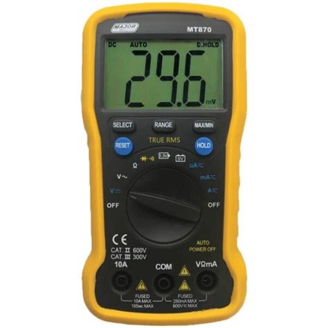 Major Tech Digital Multimeter Mt Arb Electrical Wholesalers