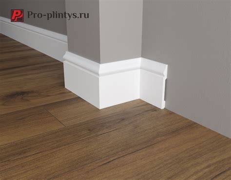 DD004 Decor Dizayn / Декор Дизайн плинтус напольный под покраску из ...