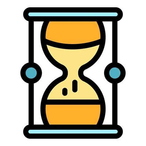 Antiguo Icono De Reloj De Arena Vector De Contorno Temporizador Digital