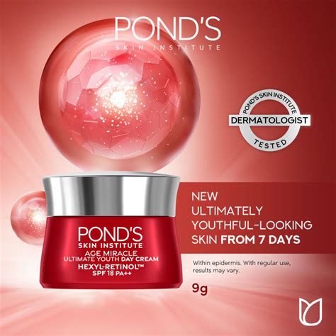 POND S Age Miracle Ultimate Youth Day Cream Niasorcinol 15ML