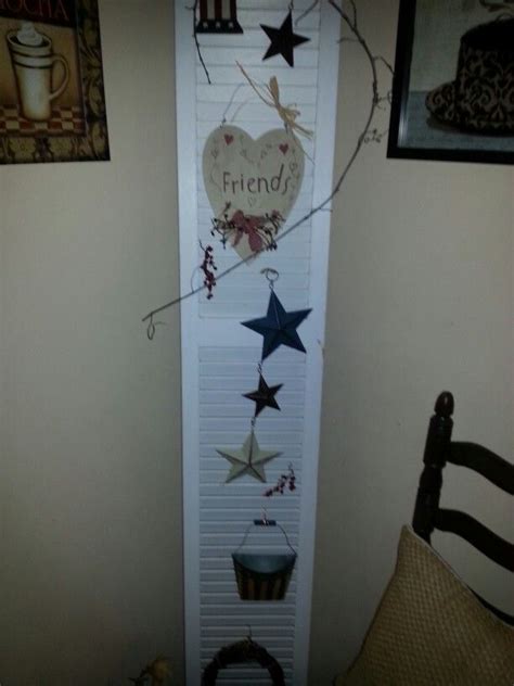 Old Shutter Old Shutters Ladder Decor Decor