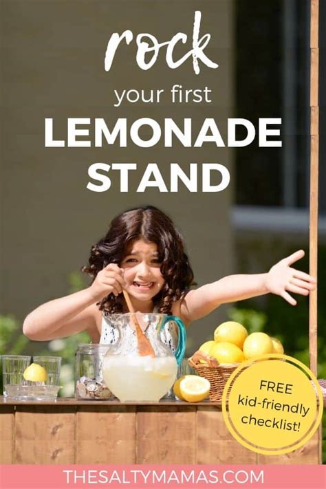 How To Set Up A Lemonade Stand Free Lemonade Stand Checklist