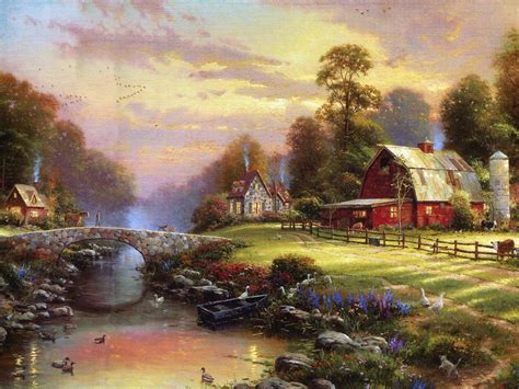 Thomas Kinkade Wallpaper and Screensavers - WallpaperSafari