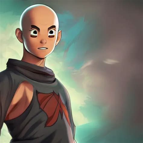 Highly Detailed Full Body Portrait Aang The Last Stable Diffusion