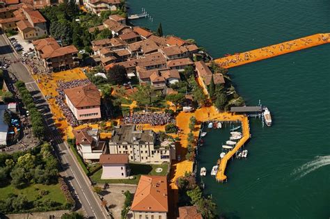 The Floating Piers At Lake Iseo Italy By Christo Jeanne Claude