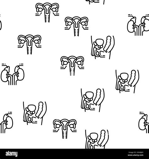 Endocrinology Medical Disease Vector Seamless Pattern Stock Vector ... 