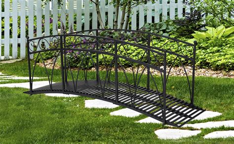 Kinbor Garden Bridge 8 Ft Metal Arched Bridges With