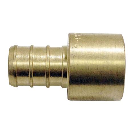 Apollo 1 2 In Brass PEX B Barb X 1 2 In Female Copper Sweat Adapter