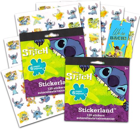 Amazon.com: Classic Disney Disney Stitch Party Favor Stickers for Kids ...