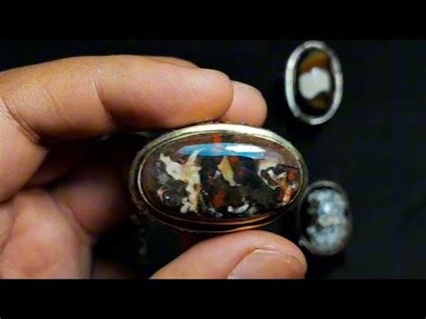 Cincin Pria Batu Akik KARANG NUNGGAL MOTIF LUMBA LUMBA KARAKTER BATIK