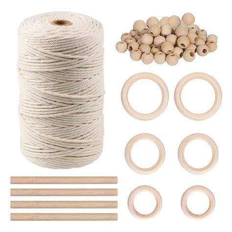 Buy Macrame Cord Kit Yards Mm Macrame Supplies Natural Macrame