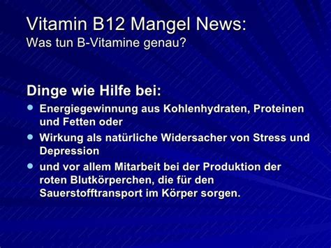 Vitamin B12 Mangel Was Tun B Vitamine Genau