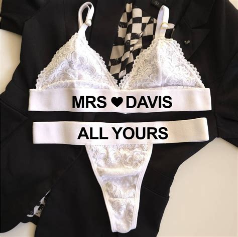 Custom Lingerie Set Custom Thong Personalized Thong Personalized