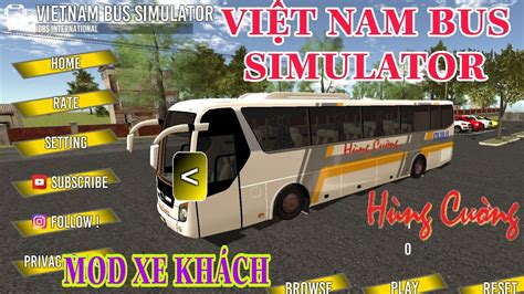 ViỆt Nam Bus Simulator Game LÁi Xe KhÁch TrÊn ĐiỆn ThoẠi Mod Skin