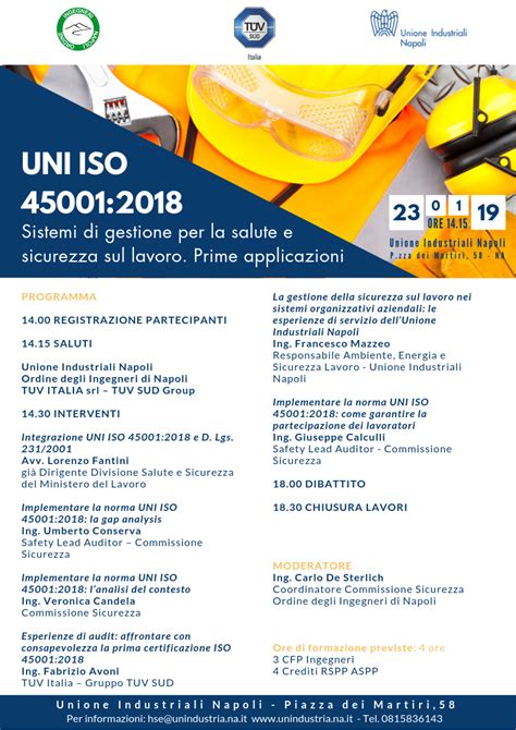 Unione Industriali Napoli Uni Iso Sistemi Di Gestione Per