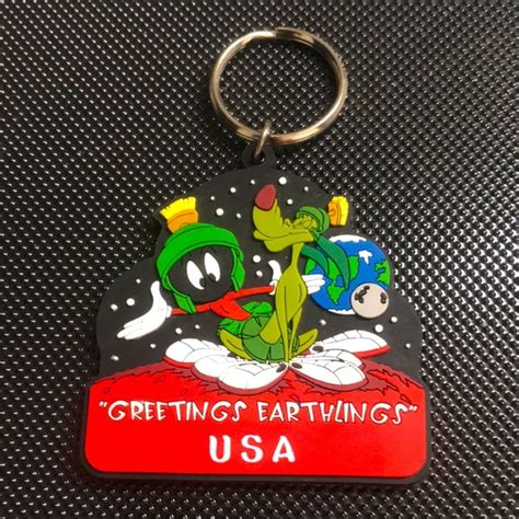 Disney Accessories Vintage 9s Marvin The Martian Keychain Poshmark