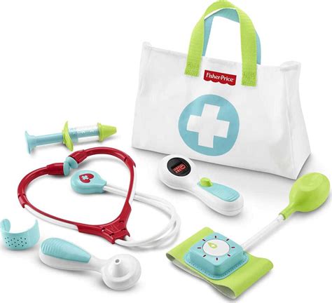 Fisher Price Preschool Pretend Play Medical Kit 7 Piece Doctor Bag