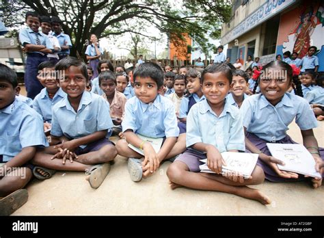 Happy Indian School Kids