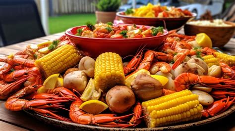 Premium Ai Image Homemade Cajun Seafood Boil