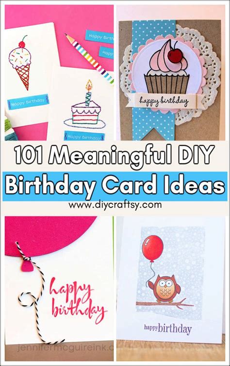 101 DIY Birthday Card Ideas That Are Meaningful & Memorable