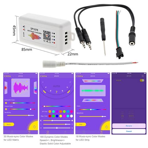 SP107E Bluetooth LED Muziek Controller Full Color ... – Grandado