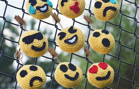 Crochet Emoji Amigurumi Crochet Emoji Keychain Pattern Release Green Fox Farms Designs Topiccraft