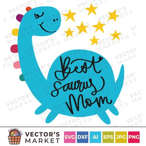 Mama Saurus Svg T Rex Dinosaur Svg Dinosaur Mom Svg Dxf Eps Png