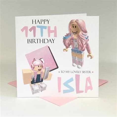 Roblox 8th Birthday Card Etsy UK