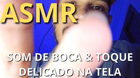 Asmr Sons De Boca Toque Delicado Na Tela E Conta Gotas Para Relaxar E