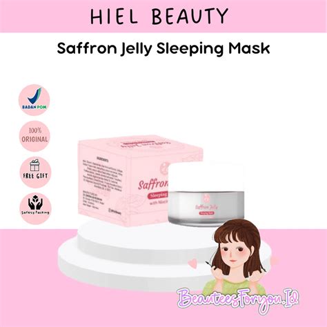 Jual SAFFRON JELLY SLEEPING MASK BY HIEL BEAUTY 10gr Shopee Indonesia