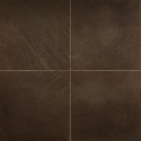 Bond Tile Remnant Brown 24 in. x 24 in. Textured Porcelain Floor and ...