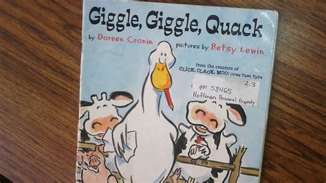 Giggle Giggle Quack Read Aloud Youtube