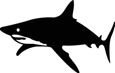 Shark Silhouette Vector 40866762 Vector Art at Vecteezy