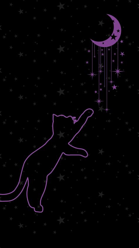 Celestial Cat Phone Wallpaper - Etsy