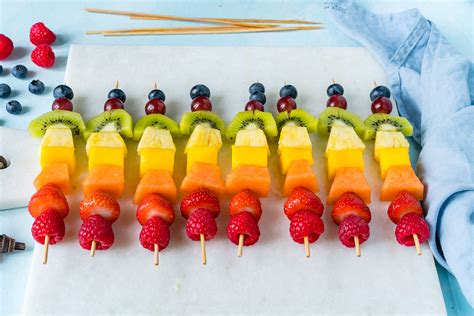 Make these Creative Rainbow Fruit Skewers for Summer Fun! | Clean Food ...