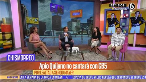 Apio Quijano no cantará con GB5 por lealtad a Sergio Mayer Vídeo