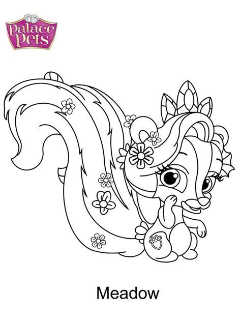 Palace Pets Coloring Page