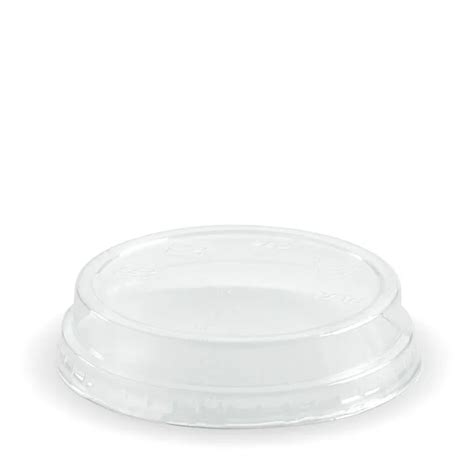 Raised Flat Lid No Hole To Suit Ml Bio Cups Byars Packaging