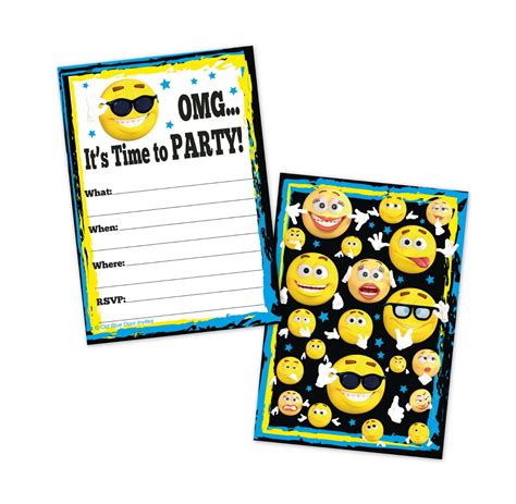 Buy Wide Range Of Emojis Invitation Cards Online In Pakistan With Same