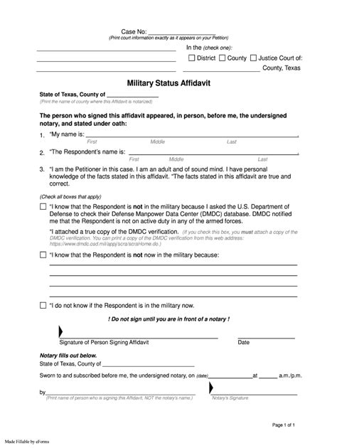 Military Affidavit Massachusetts Fill Out And Sign Online Dochub