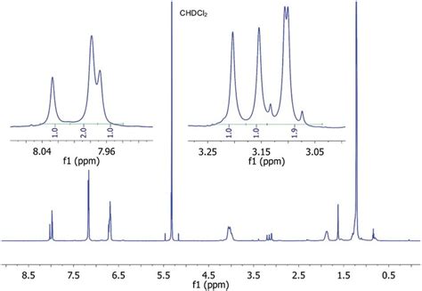 1 H 600 MHz NMR spectrum of P3 dissolved in CD 2 Cl 2 recorded at À20